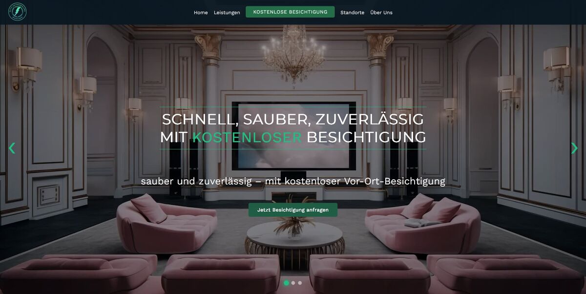 Entrümpelungs-Webseite